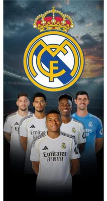 Obrázek produktu pro Plážová osuška Real Madrid z mikrovlákna