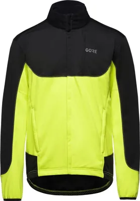 Immagine prodotto di Giacca da ciclismo antivento GORE - C5 GWS THERMO - Giallo/Nero 2XL