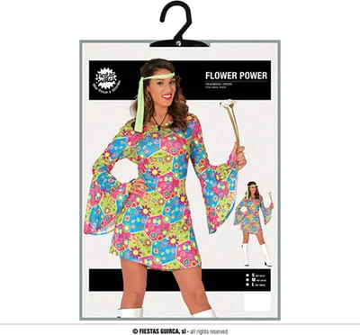 Product packaging for a costume, showing a model wearing the costume.