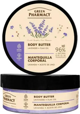 Produktbild von Green Pharmacy Lavendel-Kö rperbutter und Leinö l 200 ml