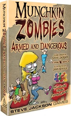 Zdjęcie produktu dla Munchkin Zombies: Armed and Dangerous, Gra karciana, Odgrywanie ról, 10 lat(a), 60 min