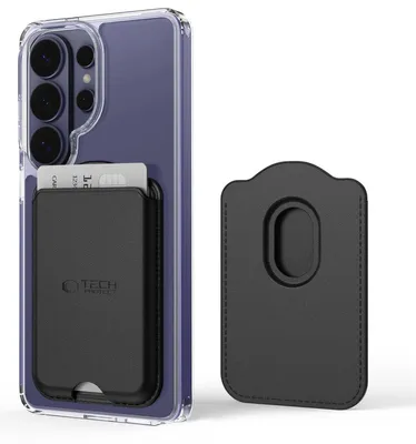 Obrázok produktu pre TECH-PROTECT CH02 MagWallet, magnetický držiak na karty kompatibilný s MagSafe, univerzálny, čierny (5906302326402)