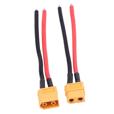 Obrázek produktu pro Sada 2 ks XT60 konektor/zástrčka adaptér 14AWG silikonový kabel RC příslušenství