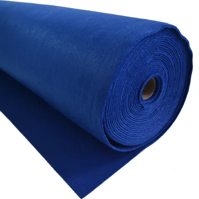 Filzstoff Meterware blau
