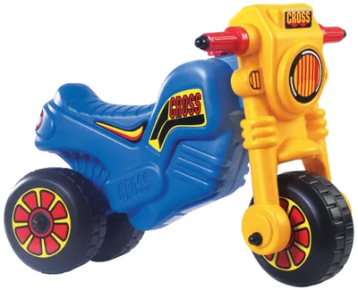 Image de Dohany Scooter Moto Véhicule Cross 1 Enfant Vélo d'apprentissage bleu/jaune