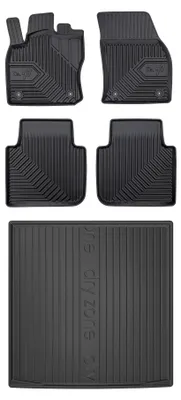 Produktbild von Gummimatten + Kofferraumwanne für Volkswagen Tiguan Allspace 2017-2024 (oberer Ladeboden, 5-Sitzer) – Schwarz, passgenau – Wielganizator