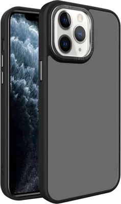 Produktbild von Für iPhone 11 Pro All-inclusive TPU Edge Acrylic Back Phone Case (Black)
