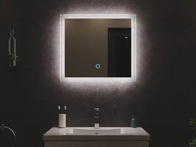 Produktbild von LED Spiegel 60x53 cm mit Touch Bedienung