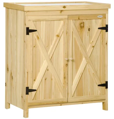 Produktbild von Gartenaufbewahrungsbox - Gartenkasten - Lagerbox - Gartenlager - Außenlager - Verzinkte Metallabdeckung