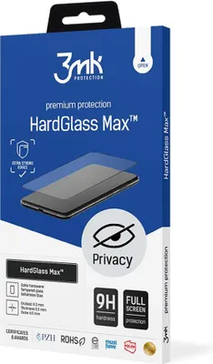 Obrázek produktu pro Apple Iphone X Black - 3Mk Hardglass Max Privacy