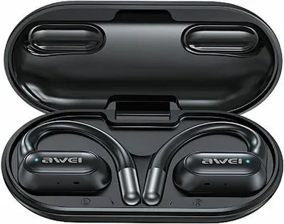 Obrázok produktu pre Slúchadlá Awei Bluetooth 5.4 Ows T93 + dokovacia stanica čierna/čierna