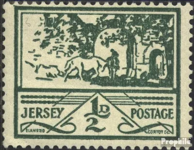 Produktbild von Briefmarken Jersey (Dt. Bes.2.WK.) 1943 Mi 3 postfrisch Landschaften