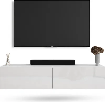 Produktbild von WEST TV Schrank 140 cm Fernsehtisch Sideboard, hängend oder stehend TV Möbel