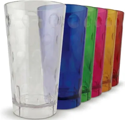 Produktbild von Dubbebecher 0,5 Liter aus transparentem Kunststoff mit Logofläche