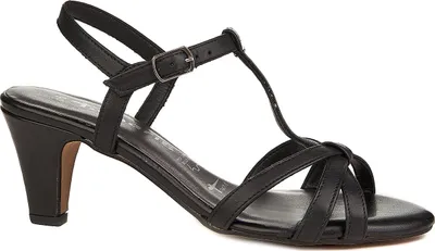 Produktbild von Tamaris 1-28360-22 Riemchen Sandalen Leder Sandaletten, Größe:40 EU, Farbe:Schwarz