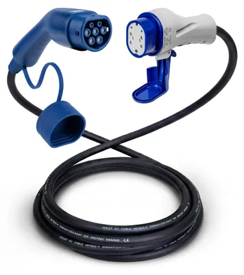 Produktbild von Typ 2 - Typ 3 | Mode 3 | 32a | 22kW Ladekabel - 10 Meter