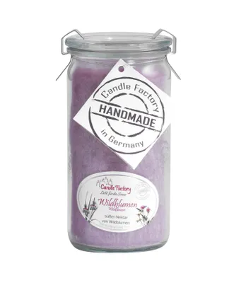 Produktbild von Mini-Jumbo Kerze von Candle Factory im Glas  mit Duft in tollen Farben : Wildblumen Mit Duft Mini-Jumbo: Wildblumen