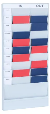 Zdjęcie produktu dla PAPERFLOW PD20A4.02 Wand-Büroplaner 20 Fächer A4 Grundelement grau