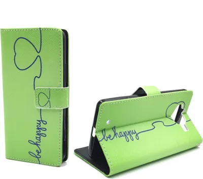 Produktbild von Handyhülle Tasche für Handy Microsoft Lumia 950 Be Happy Grün