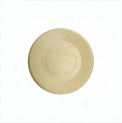 Image de 4 assiettes en bois 19 cm 100% produit naturel