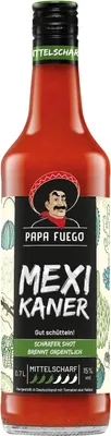 Produktbild von Papa Fuego Mexikaner Mittelscharf Tomatenschnaps Likör 700 ml