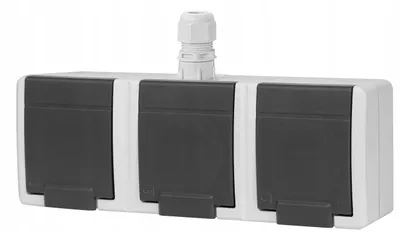 Image de Prise Électrique Étanche Elektro-Plast Nasielsk Gris 5043-10