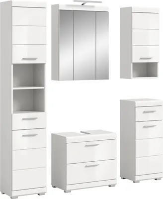 Produktbild von xonox.home Badkombination Scout weiß Nachbildung B/H/T: 164x191x37cm