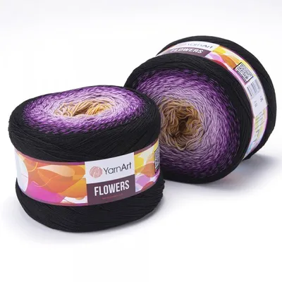 Produktbild von YarnArt Flowers 303 Farbverlaufsgarn – 1000 m, 250 g, 55% Baumwolle, 45%.Polyacryl