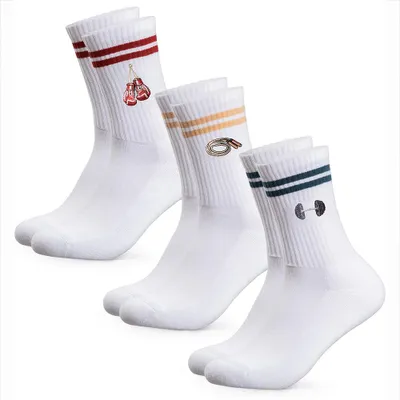 Produktbild von Occulto Damen & Herren Motiv Tennissocken 3er Pack (Modell: Rio) Fitness 43-46
