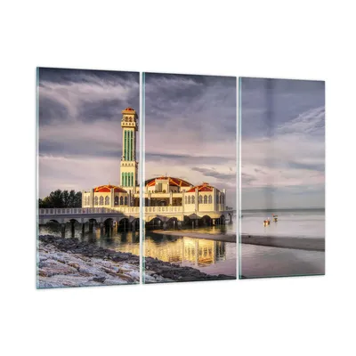 Produktbild von Bilder auf glas - Architektur asien gebäude kultur - 105x70cm - Glasbilder - Wandbilder - Kunstdruck - zum Aufhängen bereit - Wanddekoration aus Glas - Glas Bilder - Wandbild auf Glas - GCE105x70-2119
