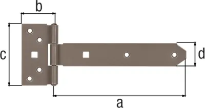 Produktbild von GAH DURAVIS® Kreuzgehänge, perlbeige 192 x 45 x 90 mm