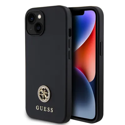 Zdjęcie produktu dla Guess Guhcp15Sps4Dgpk Iphone 15 6.1" Czarny/Black Hardcase Strass Metal Logo