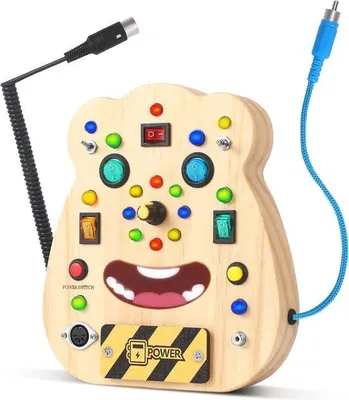 Produktbild von Aktivitätsboard für Kinder mit LED-Licht und Soundeffekten