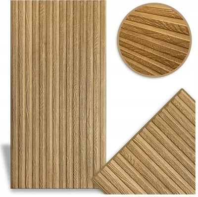 Produktbild von DECCART | 3D Deckenplatten | Wandpaneele | Lamellen 05 gold | 100x50cm | 0,5m2