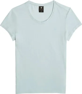 Produktbild von G-star Eyben Slim 2.0 Kurzarm-t-shirt Mit V-ausschnitt Grün S Damen Grün S