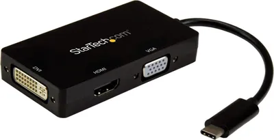 Immagine prodotto di Adattatore multiporta Usb-C Startech - 4k 30hz - 3-In-1 Usb-C a Hdmi, Dvi o Vga