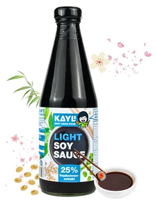 Produktbild von KAY LI Sojasauce hell 12 x 420ml - Authentische Aromen aus Asien