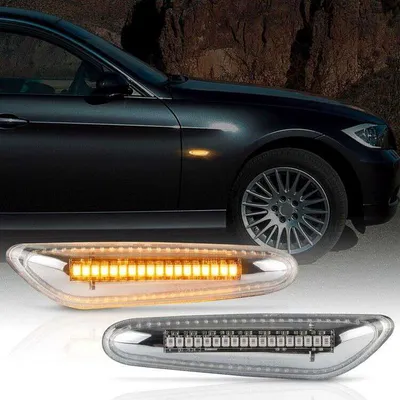 Produktbild von Led Seitenblinker für BMW 5er E60 Limousine | E61 Touring | CHROM KLARGLAS