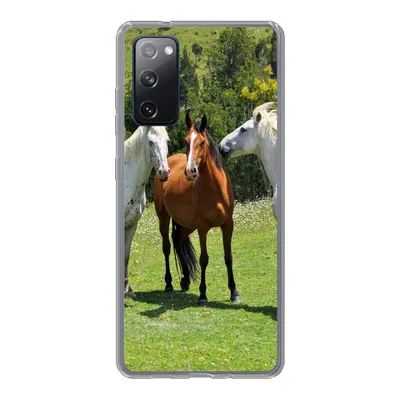 Produktbild von MuchoWow® Handyhülle Schutzhülle Hülle für Samsung Galaxy S20 FE Pferde - Baum - Schatten Silikon Softcase Handy Hülle - Abdeckung