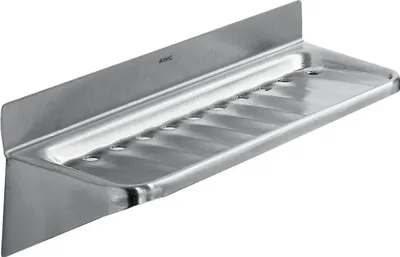 Immagine prodotto di KWC AR Portasapone, RODAN, acciaio inox, 195x77x96 mm, montaggio esterno, fori di scarico