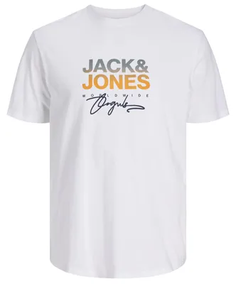 Produktbild von Jack&Jones Übergrößen T-Shirt weiß Print JORCANGGU