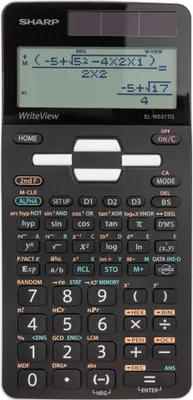 Produktbild von Sharp SH-ELW531TG, Tasche, Display-Rechner, 16 Ziffern, Batterie/Solar, Schwarz, Weiß