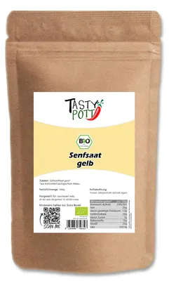 Produktbild von Tasty Pott  gelbe Senfkörner ab 1kg - 2 Beutel