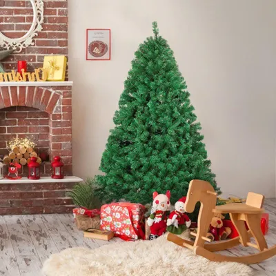 Immagine prodotto di Albero di Natale artificiale Izrielar, altezza 150 cm, con 488 punte in PVC, supporto in metallo e sistema a pieghevole. Albero di Natale verde