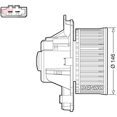 Produktbild von DENSO DEA21014 Gebläsemotor Innenraumgebläse passend für PEUGEOT 5008 (0U, 0E) 3008 (0U) 308 II 3008 (T8) für CITROËN DS5