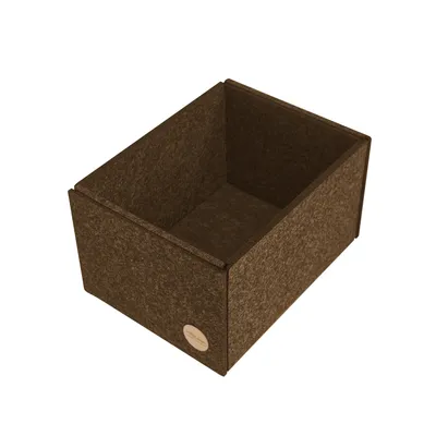 Produktbild von Aufbewahrungsbox CLEAN Filz 25 x 15 x 15 cm ohne Deckel in hellbraun meliert