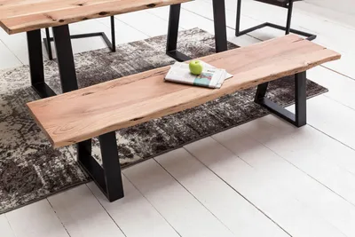 Produktbild von Esszimmer-Bank GAYA Baumstamm Massivholz Akazie 160 x 45 x