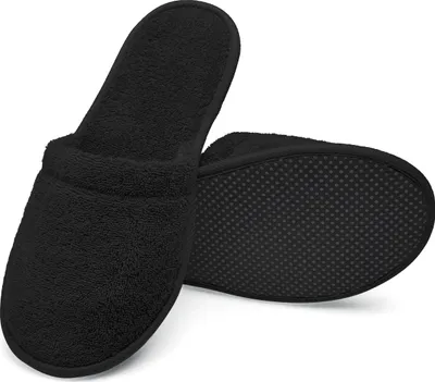 Produktbild von 2er Set - Badepantoletten, Größe: 38/42 oder 43/46, Farbe:Schwarz, Größe:38-42 (S / M)