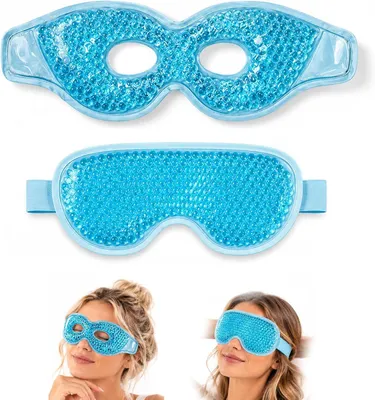 Produktbild von Schutzbrille 2 Stück Kühlende Augenmaske, Kühlende Augenmaske, Kühlende Kühlbrille, Kühlende Maske für die Augen | Kühlende Augenmaske, kühlende Brill