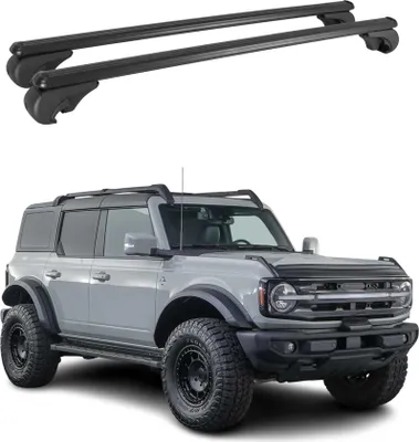 Produktbild von Dachträger für Ford Bronco 2021-2025 Gepäckträger Grundträger Alu Schwarz 2x